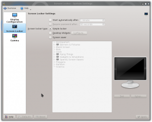 kde4 Screen Locker