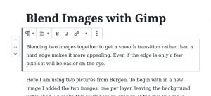Editing content with WordPress' Gutenberg editor: paragraph block options