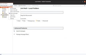 Thunderbird set up new email account: add new