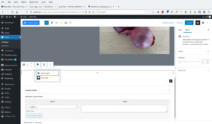 WordPress Gutenberg Adding Full Width Background Stripes: showing full width
