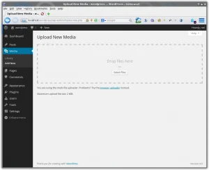 Creating and Editing Media - Upload New Media