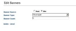 DotNetNuke banners module: edit banner