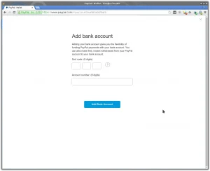 Create PayPal Account add Bank Account Details