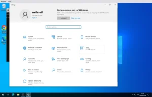 Reset Windows 10 Password, PIN is Known - settings