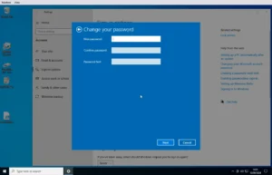 Reset Windows 10 Password, PIN is Known - settings-accounts sign-in options change your password