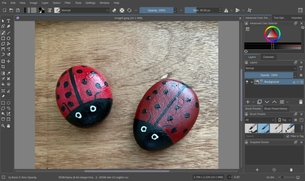 Resize Images and Save as webp with Krita - image to edit